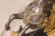 Fine Antique French Empire Gilt Bronze Equestrian Sculpture Statue Zouave C.  1860 Metalware photo 8
