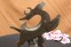 Signed Milo Modern Art Abstract Deer Buck Stag Bronze Art Deco Sculpture Statue Metalware photo 9