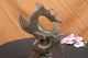 Signed Milo Modern Art Abstract Deer Buck Stag Bronze Art Deco Sculpture Statue Metalware photo 1