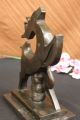 Signed Milo Modern Art Abstract Deer Buck Stag Bronze Art Deco Sculpture Statue Metalware photo 8