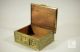 German Finely Detailed Wood Lined Brass Lock Box By Erard Metalware photo 11