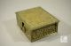 German Finely Detailed Wood Lined Brass Lock Box By Erard Metalware photo 5