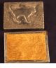 Antique Metal And Wood Box With Embossed Cat Decoration Metalware photo 2