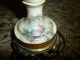 Vintage Antique Pair Victorian Style Porcelain Side Table Lamp Lamps photo 6