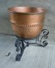 3 Antique Large Heavy Duty Copper Chocolate Pot W/ Copper Rivets Metalware photo 10