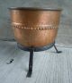 3 Antique Large Heavy Duty Copper Chocolate Pot W/ Copper Rivets Metalware photo 11