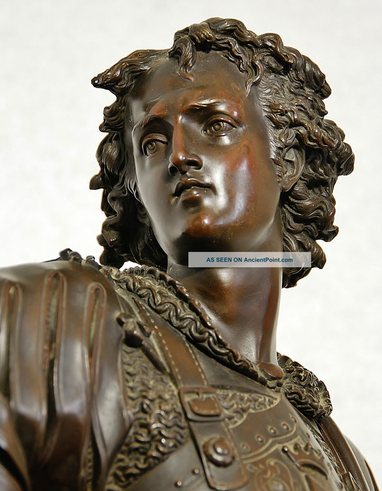 A.  Carrier Belleuse Bronze Sculpture Signed Metalware photo