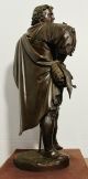A.  Carrier Belleuse Bronze Sculpture Signed Metalware photo 6