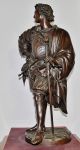 A.  Carrier Belleuse Bronze Sculpture Signed Metalware photo 8