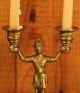 Circa 18th Century Brass Roman Soldier Candlestick Holder Metalware photo 1