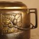 Circa Early 1800 ' S Ornate Brass Wine Tureen With Ladle Metalware photo 2