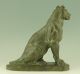 Antique Bronze Of A Sitting Lion By Charles Valton France 1910 Metalware photo 4