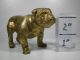 Antique Figural Bronze Bulldog Figurine/paperweight Metalware photo 1