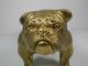 Antique Figural Bronze Bulldog Figurine/paperweight Metalware photo 2