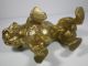 Antique Figural Bronze Bulldog Figurine/paperweight Metalware photo 5