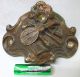 Antique Victorian Ornate Pediment Ornament Architectural Vintage Brass Mandolin Metalware photo 2