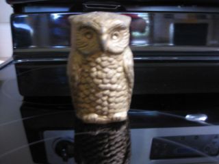 Antique Metal Owl Gold Finial Heavy photo