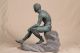 Fine Italian School Antique Bronze Sculpture Of The Seated Mercury,  Bust Statue Metalware photo 4