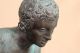Fine Italian School Antique Bronze Sculpture Of The Seated Mercury,  Bust Statue Metalware photo 8