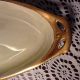 Vintage R S Tillowitz Silesia Celery Dish Hand Painted 22k Gold 1900 - 1940 Platters & Trays photo 1