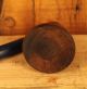 Antique 18th Century Turned Wooden Candle Holder Metalware photo 2