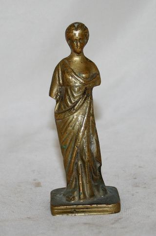 Antique Statue Sculpture Figurine Bronze Venus Caesaria Israel Circa 1960s photo