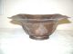 Vintage Iranian Hand Made Hammered Heavy Copper Bowl Metalware photo 5