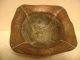 Vintage Iranian Hand Made Hammered Heavy Copper Bowl Metalware photo 8