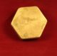 Antique Hexagon Brass Snuff Box Metalware photo 3