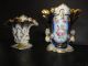 Two Miniator French Old Paris Vases Highly Collectable Vases photo 3