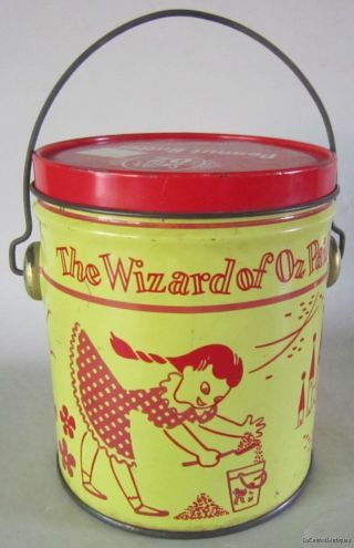 1950s Swift ' S Wizard Of Oz Peanut Butter Can,  Sand Pail photo