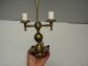 Antique Solid Brass Electric Metal Table Lamp Light Old Lamps photo 4