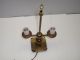 Antique Solid Brass Electric Metal Table Lamp Light Old Lamps photo 5