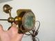 Antique Solid Brass Electric Metal Table Lamp Light Old Lamps photo 6