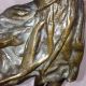 19th C Austrian Bronze Art Nouveau Statue Dancing Girl Sienna Marble Metalware photo 3