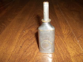 Miniature Antique Oil Can With Lid photo