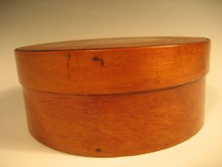 Fine Massachusetts Shaker Round Wood Box Ca 1860 ' S Dr.  Floyd W.  Carneal Coll.  8 photo