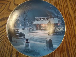 Bradford Exchange Winter Scene Plate Collection photo