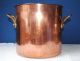 Antique Large Heavy French Copper / Brass Pot Diameter 12 Thickness 3,  6 Mm Metalware photo 1