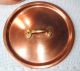 Antique Large Heavy French Copper / Brass Pot Diameter 12 Thickness 3,  6 Mm Metalware photo 3