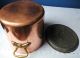 Antique Large Heavy French Copper / Brass Pot Diameter 12 Thickness 3,  6 Mm Metalware photo 7