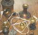 Assorted Vintage Antique Oil Kerosene Lamp Lantern Repair Parts Lamps photo 4