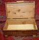 Antique Vintage Carved Wooden Box English Setter Hunting Dog Decoration Boxes photo 4