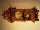 Antique German - Junghans - Mini - Wall Clock At.  1900 - 1920 Clocks photo 8
