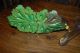 Vintage Cold Painted Over Brass Or Bronze Frogs On Leaves And Vase Metalware photo 2