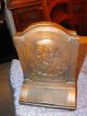 Antique Bronze Copper Color Bookends President Grover Cleveland? Metalware photo 1