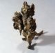 Very Rare Miniature Antique Bergman Geschutzt Austrian Bronze Cat & Kittens Metalware photo 1