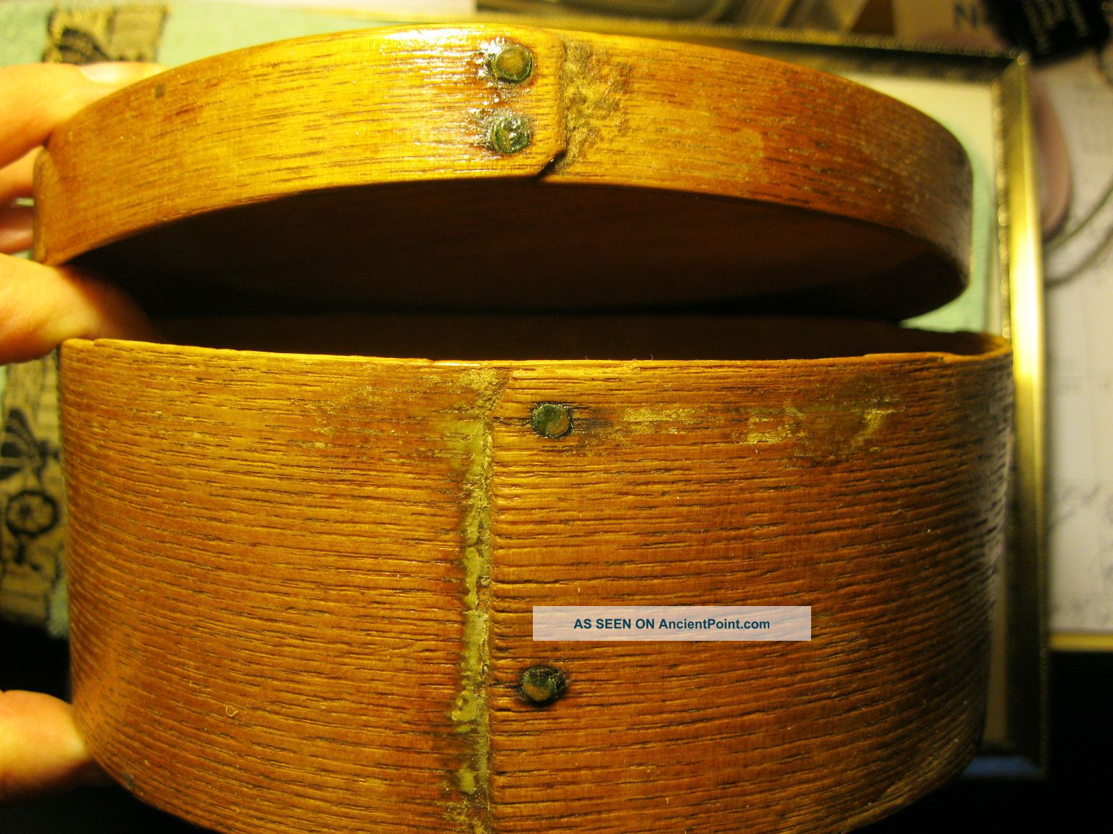 Vintage,  Wooden Pantry Box,  6 3/4 