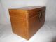 Vintage Wooden Box With Great Brass Hardware Boxes photo 1