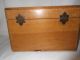 Vintage Wooden Box With Great Brass Hardware Boxes photo 3